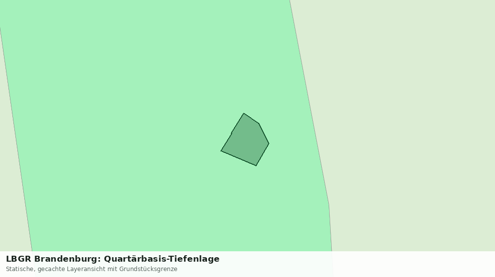 Statische Kartenansicht: LBGR Brandenburg: Quartärbasis-Tiefenlage