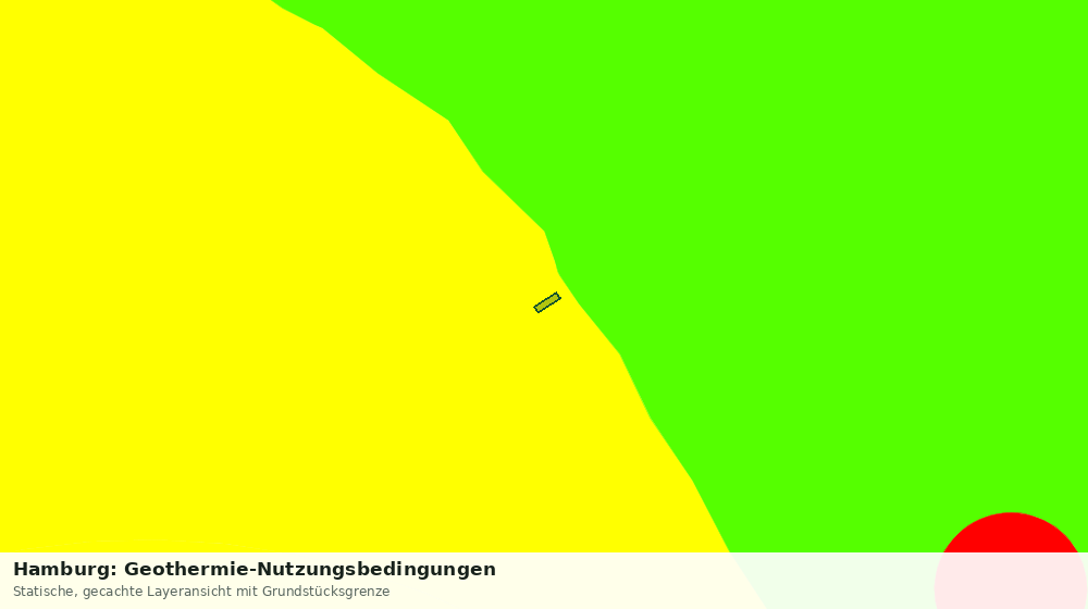 Statische Kartenansicht: Hamburg: Geothermie-Nutzungsbedingungen