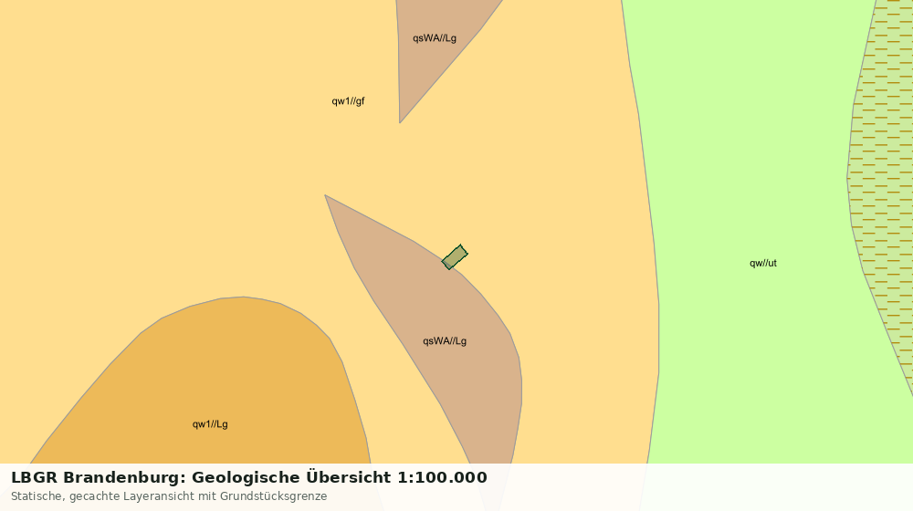 Statische Kartenansicht: LBGR Brandenburg: Geologische Übersicht 1:100.000