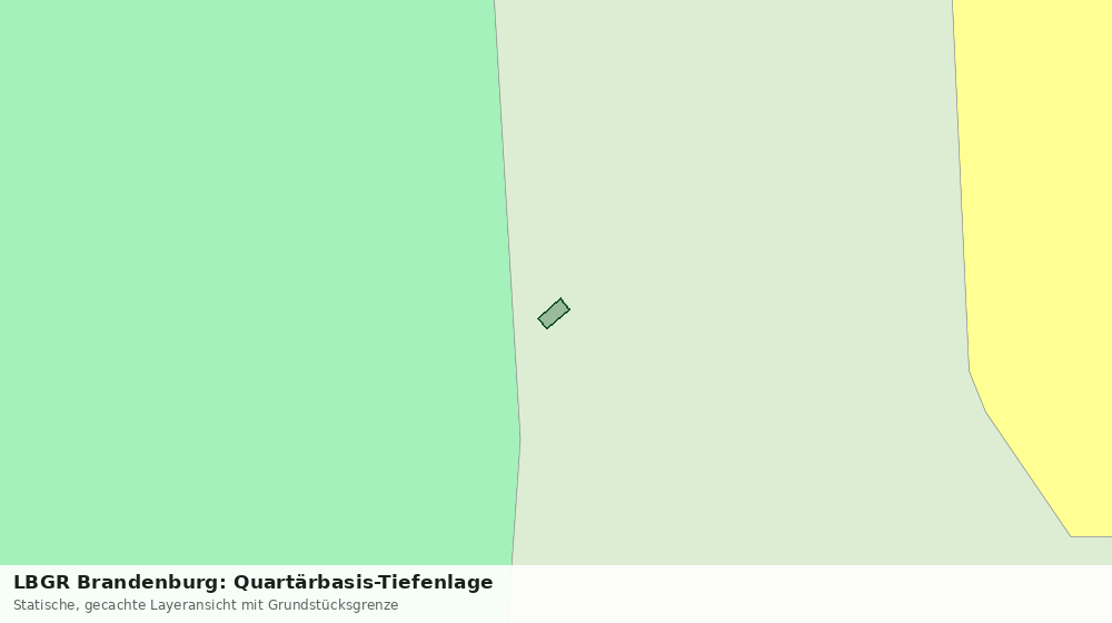 Statische Kartenansicht: LBGR Brandenburg: Quartärbasis-Tiefenlage