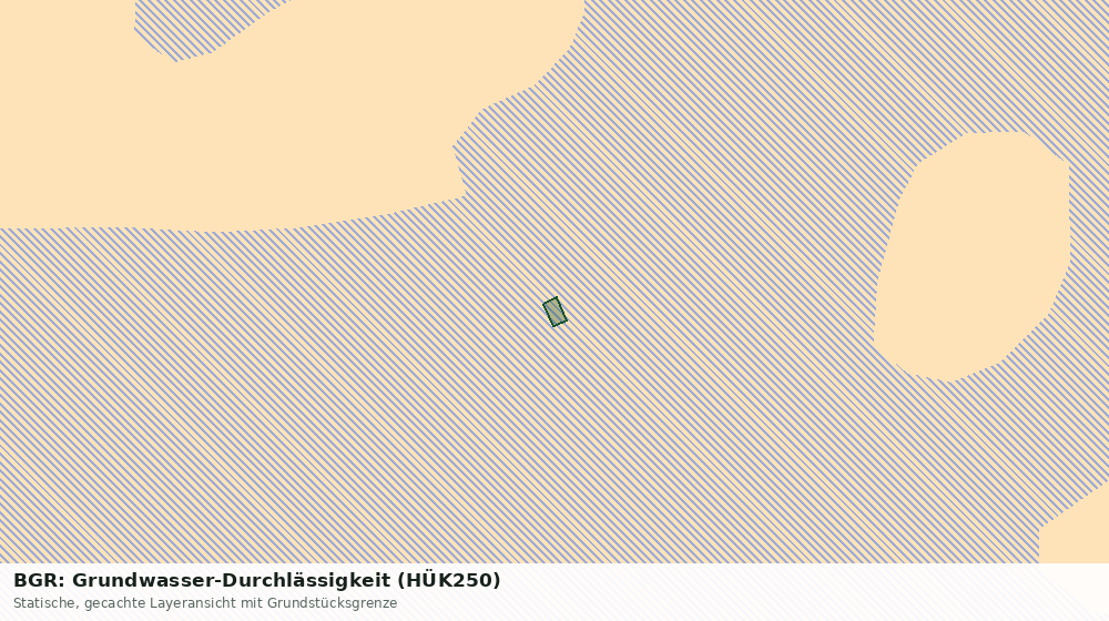 Statische Kartenansicht: BGR: Grundwasser-Durchlässigkeit (HÜK250)