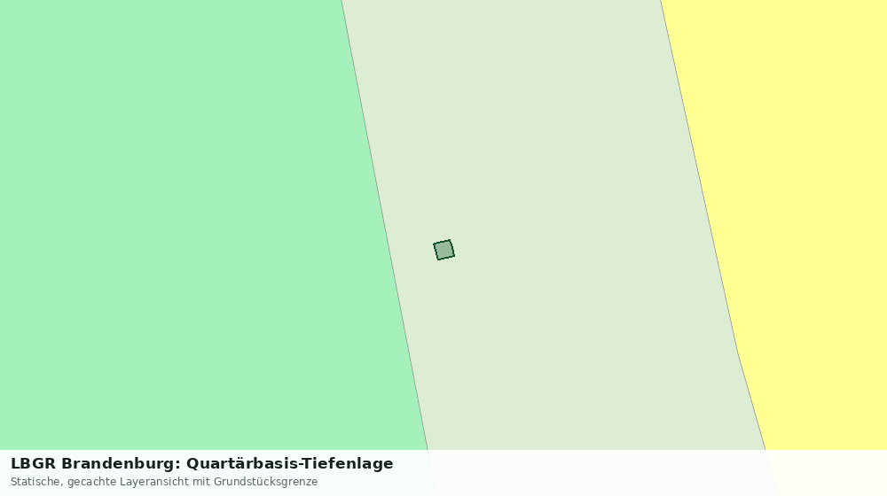 Statische Kartenansicht: LBGR Brandenburg: Quartärbasis-Tiefenlage