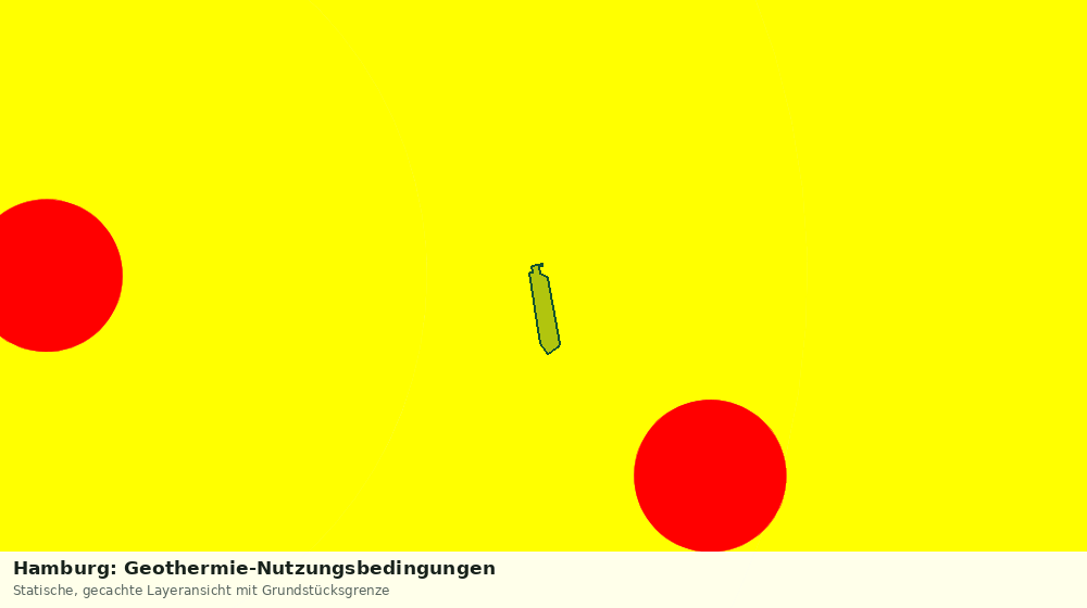 Statische Kartenansicht: Hamburg: Geothermie-Nutzungsbedingungen