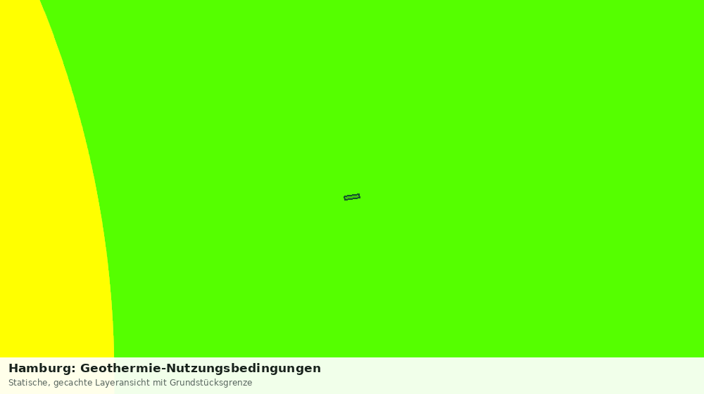 Statische Kartenansicht: Hamburg: Geothermie-Nutzungsbedingungen