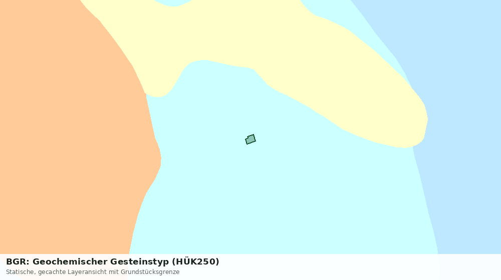 Statische Kartenansicht: BGR: Geochemischer Gesteinstyp (HÜK250)