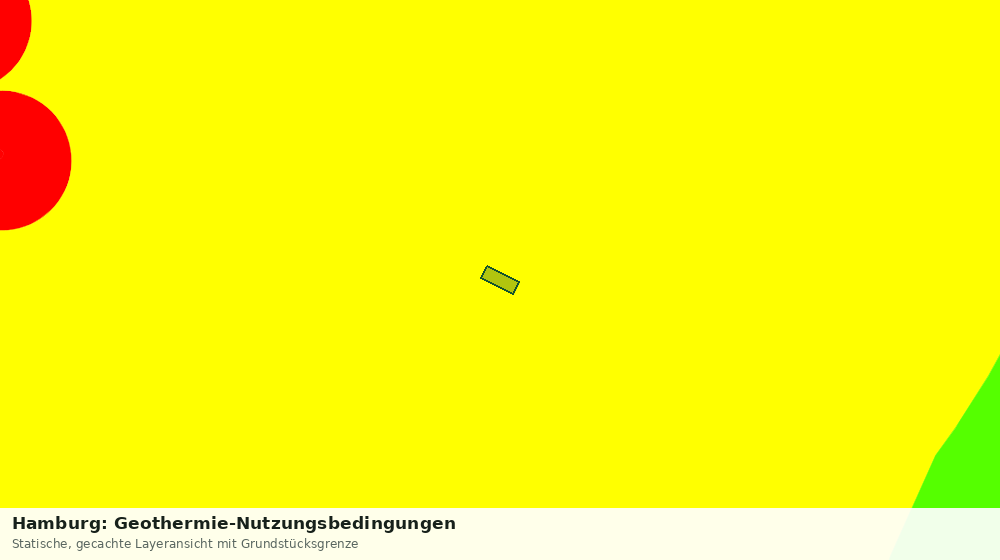 Statische Kartenansicht: Hamburg: Geothermie-Nutzungsbedingungen