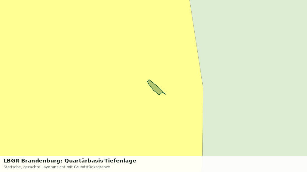 Statische Kartenansicht: LBGR Brandenburg: Quartärbasis-Tiefenlage