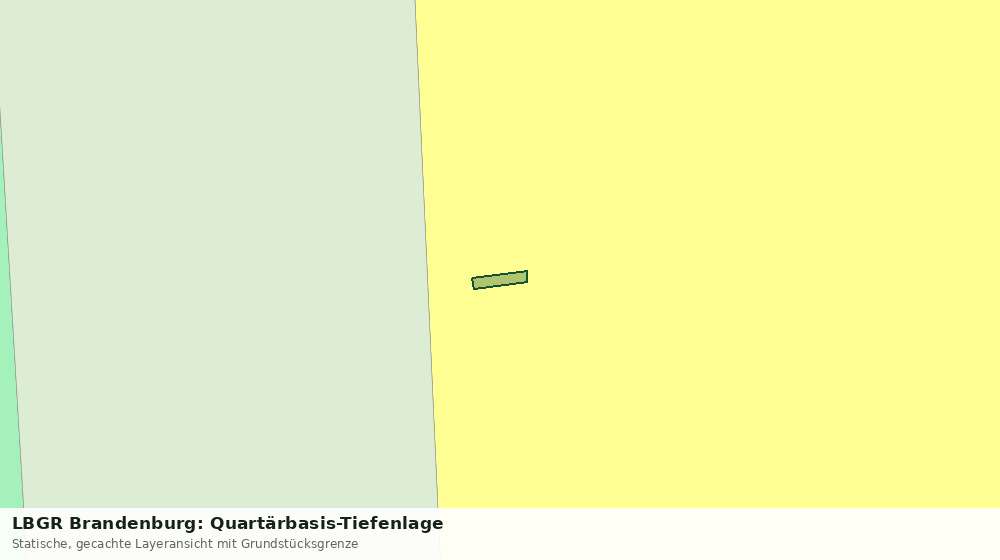 Statische Kartenansicht: LBGR Brandenburg: Quartärbasis-Tiefenlage