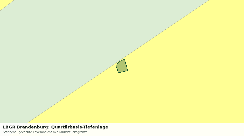 Statische Kartenansicht: LBGR Brandenburg: Quartärbasis-Tiefenlage