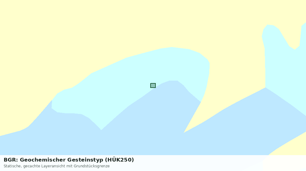 Statische Kartenansicht: BGR: Geochemischer Gesteinstyp (HÜK250)