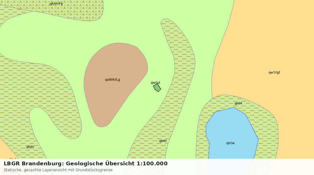 Statische Kartenansicht: LBGR Brandenburg: Geologische Übersicht 1:100.000