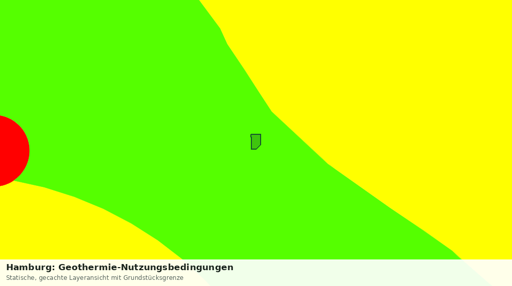 Statische Kartenansicht: Hamburg: Geothermie-Nutzungsbedingungen