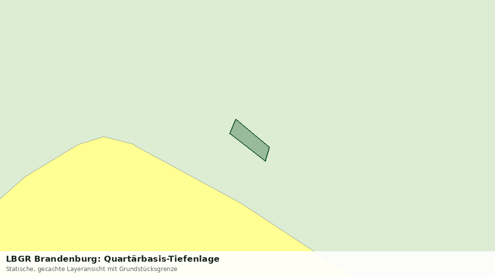 Statische Kartenansicht: LBGR Brandenburg: Quartärbasis-Tiefenlage