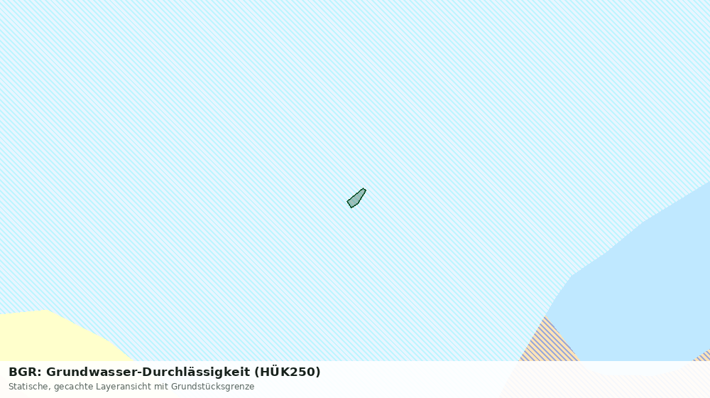Statische Kartenansicht: BGR: Grundwasser-Durchlässigkeit (HÜK250)