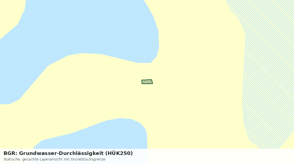 Statische Kartenansicht: BGR: Grundwasser-Durchlässigkeit (HÜK250)