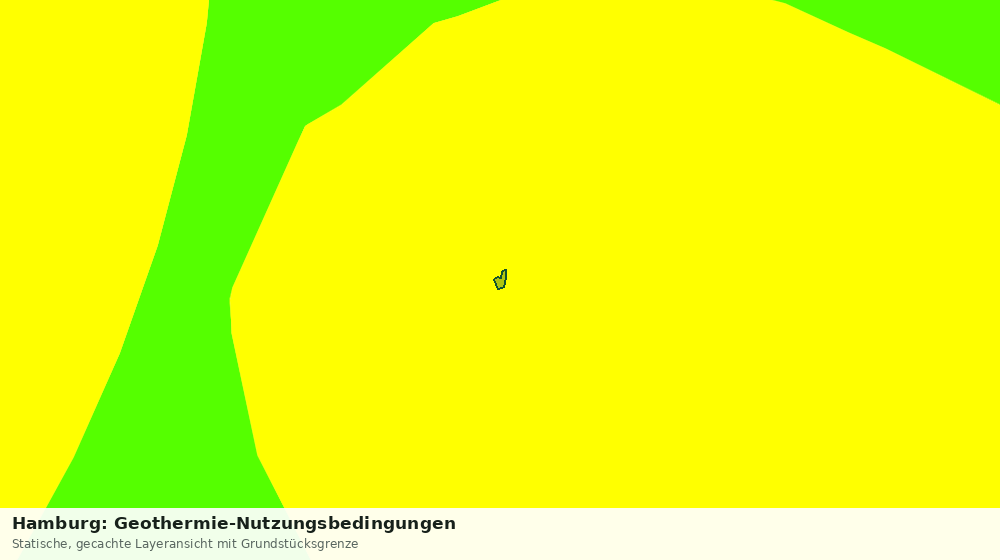 Statische Kartenansicht: Hamburg: Geothermie-Nutzungsbedingungen