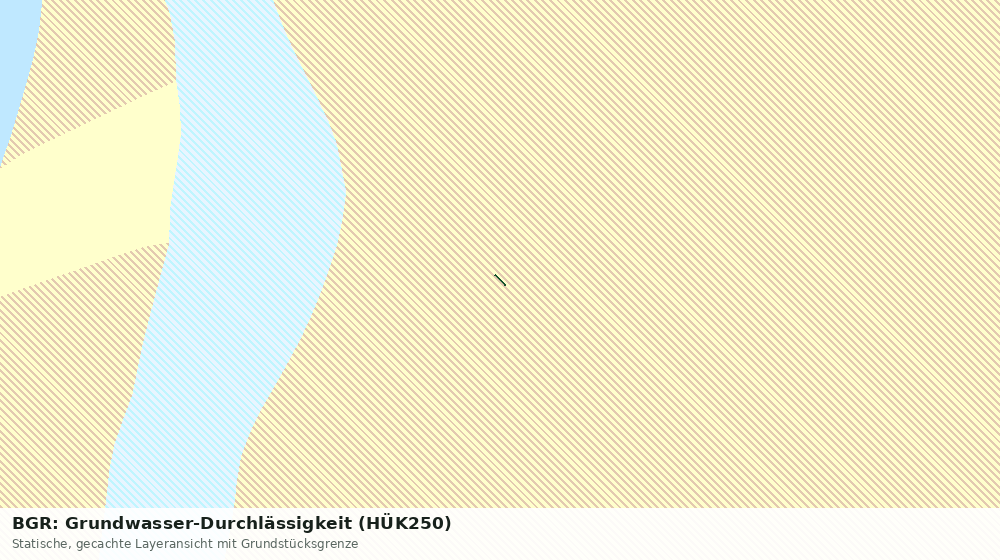 Statische Kartenansicht: BGR: Grundwasser-Durchlässigkeit (HÜK250)