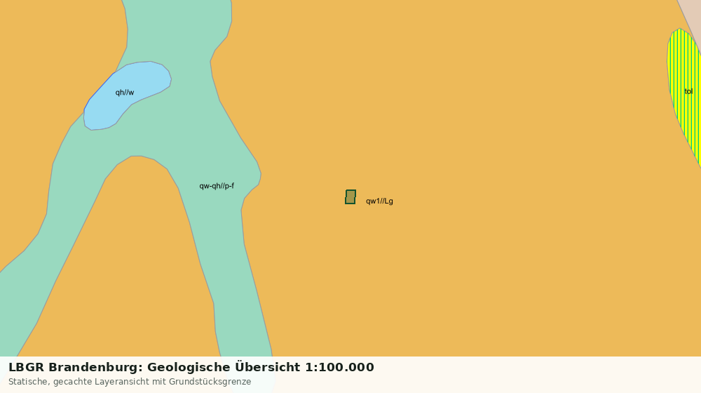 Statische Kartenansicht: LBGR Brandenburg: Geologische Übersicht 1:100.000