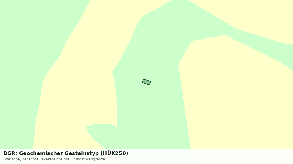 Statische Kartenansicht: BGR: Geochemischer Gesteinstyp (HÜK250)