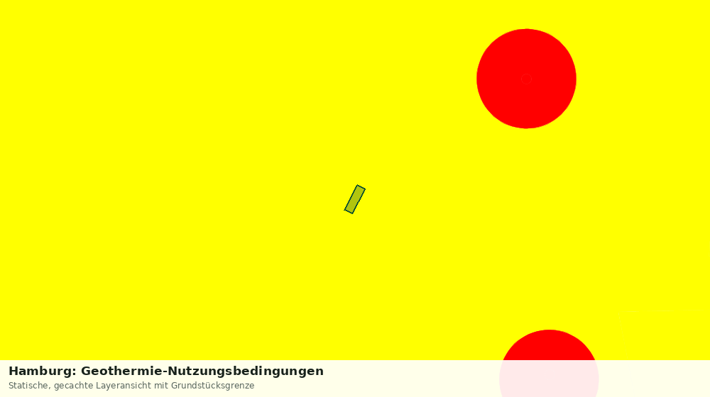Statische Kartenansicht: Hamburg: Geothermie-Nutzungsbedingungen