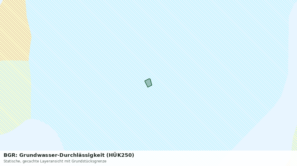 Statische Kartenansicht: BGR: Grundwasser-Durchlässigkeit (HÜK250)