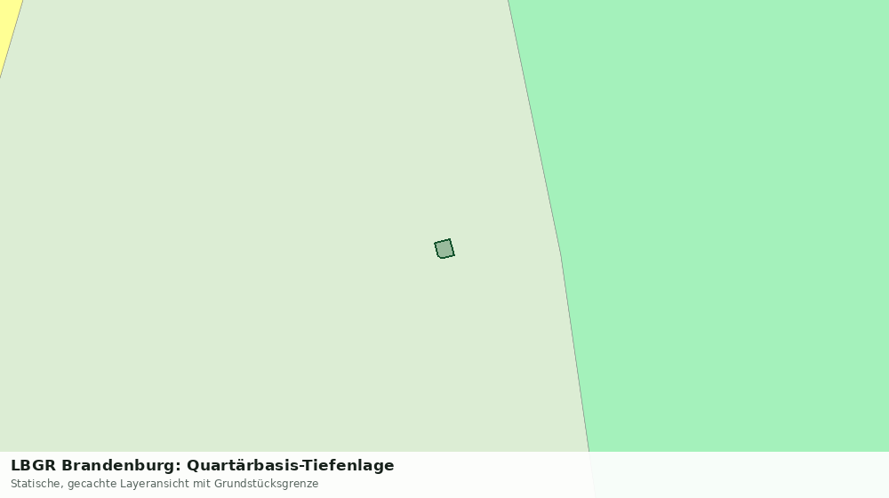 Statische Kartenansicht: LBGR Brandenburg: Quartärbasis-Tiefenlage