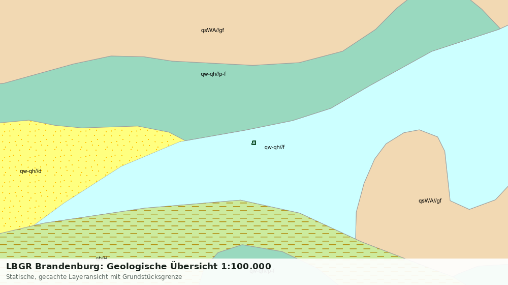 Statische Kartenansicht: LBGR Brandenburg: Geologische Übersicht 1:100.000