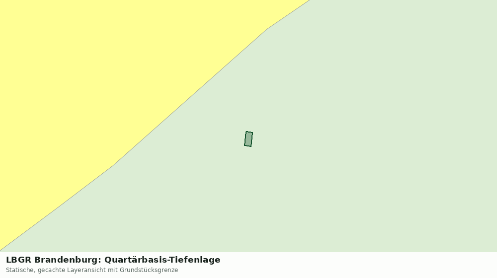 Statische Kartenansicht: LBGR Brandenburg: Quartärbasis-Tiefenlage