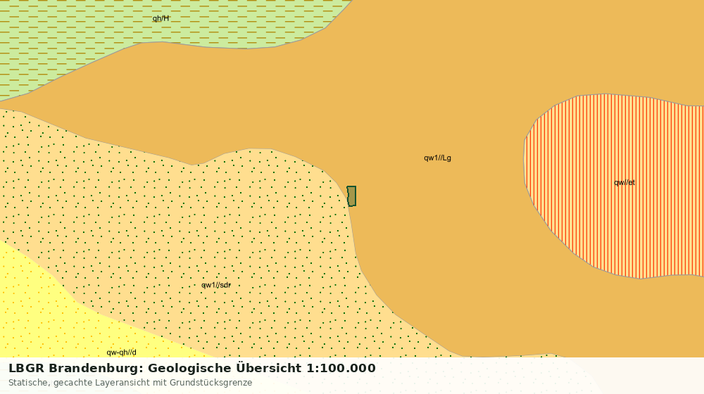 Statische Kartenansicht: LBGR Brandenburg: Geologische Übersicht 1:100.000