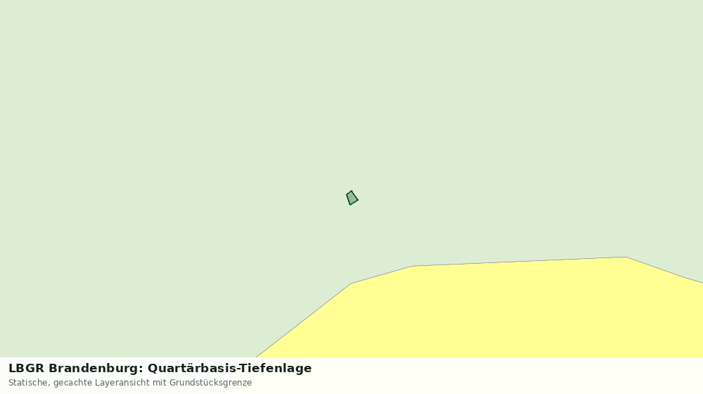 Statische Kartenansicht: LBGR Brandenburg: Quartärbasis-Tiefenlage