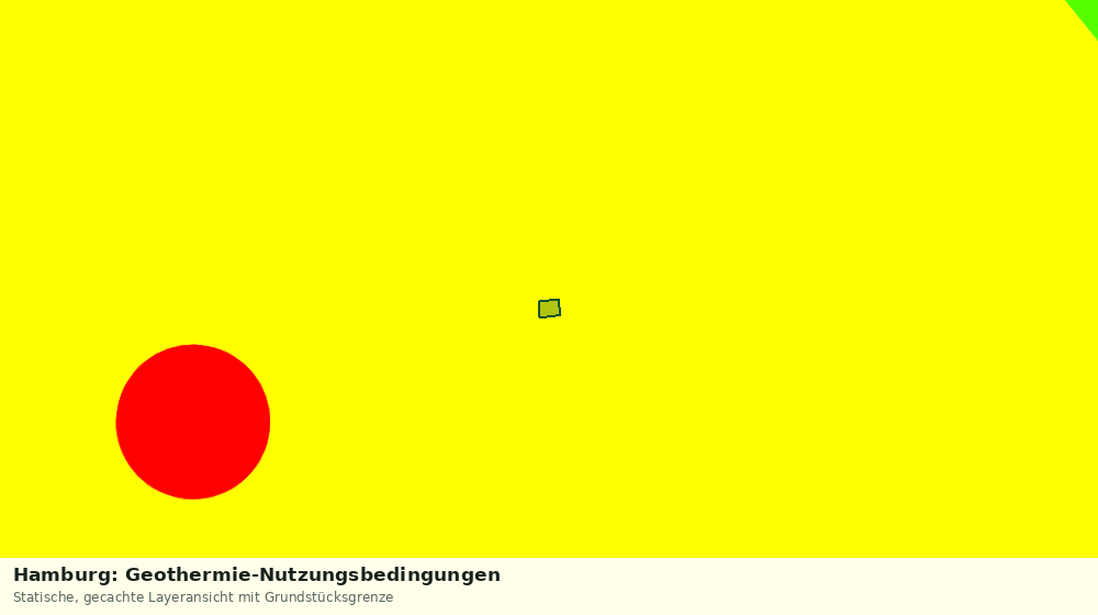 Statische Kartenansicht: Hamburg: Geothermie-Nutzungsbedingungen