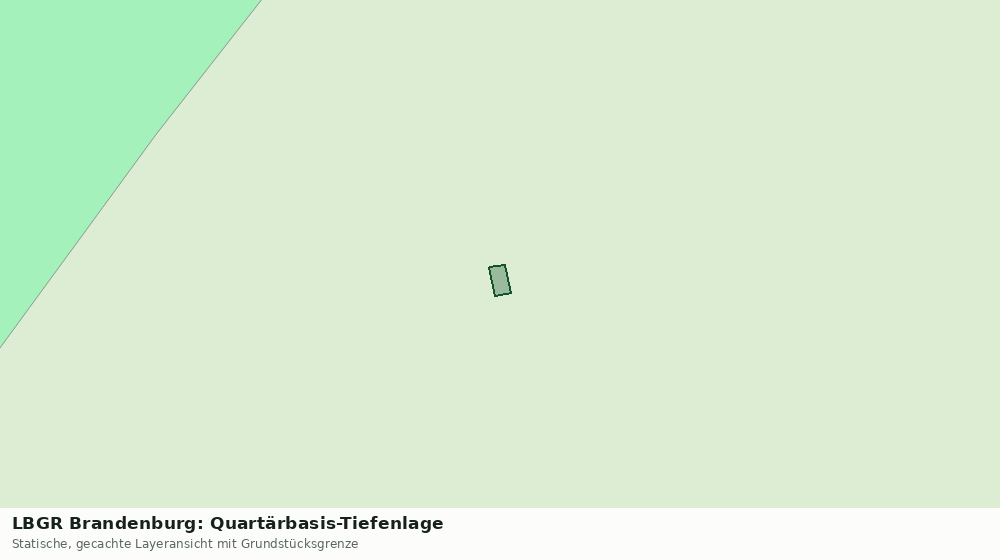 Statische Kartenansicht: LBGR Brandenburg: Quartärbasis-Tiefenlage