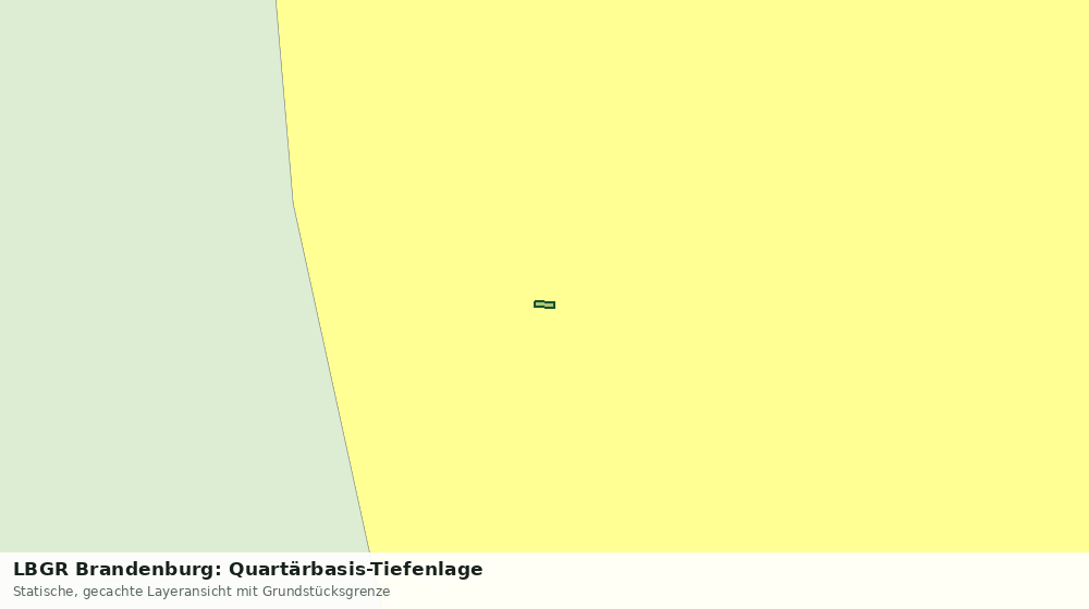 Statische Kartenansicht: LBGR Brandenburg: Quartärbasis-Tiefenlage
