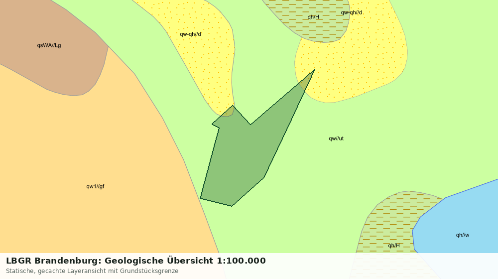 Statische Kartenansicht: LBGR Brandenburg: Geologische Übersicht 1:100.000