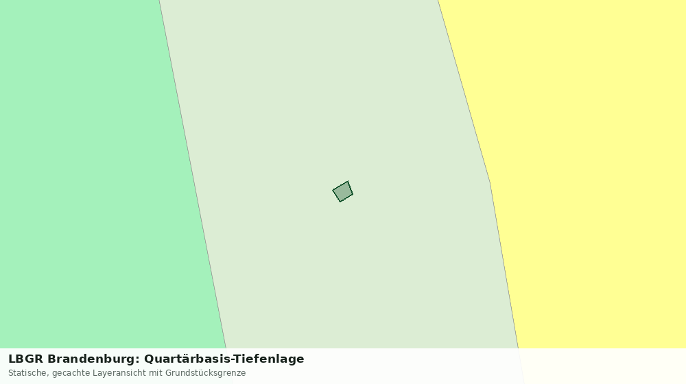 Statische Kartenansicht: LBGR Brandenburg: Quartärbasis-Tiefenlage