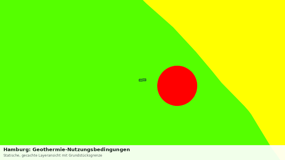 Statische Kartenansicht: Hamburg: Geothermie-Nutzungsbedingungen