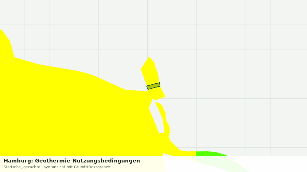 Statische Kartenansicht: Hamburg: Geothermie-Nutzungsbedingungen