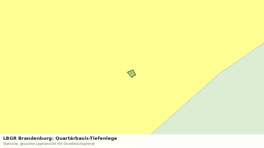 Statische Kartenansicht: LBGR Brandenburg: Quartärbasis-Tiefenlage