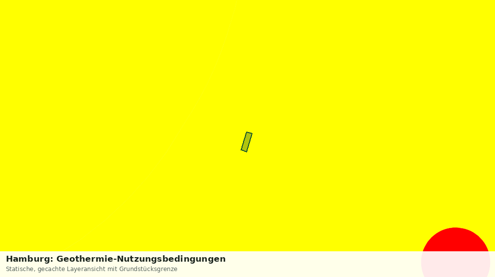 Statische Kartenansicht: Hamburg: Geothermie-Nutzungsbedingungen