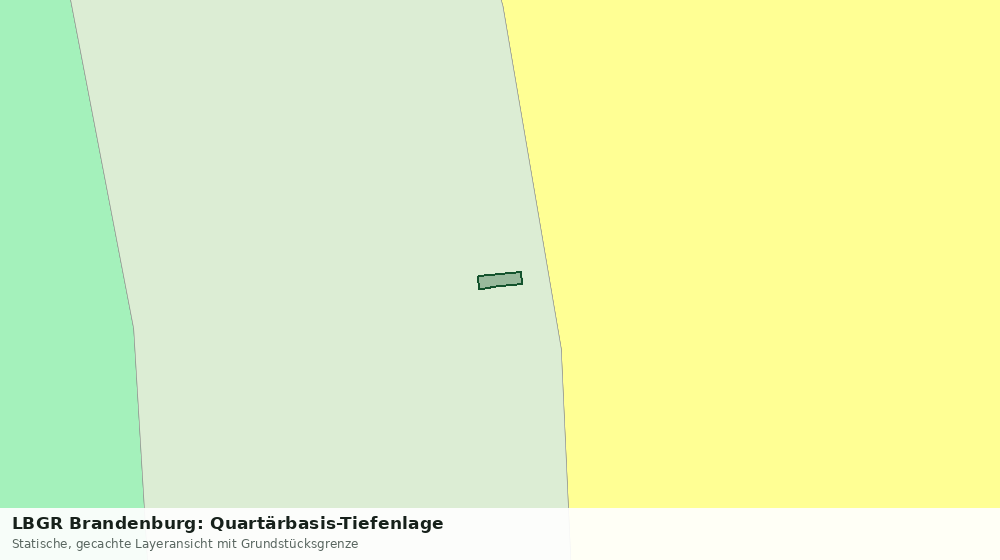 Statische Kartenansicht: LBGR Brandenburg: Quartärbasis-Tiefenlage