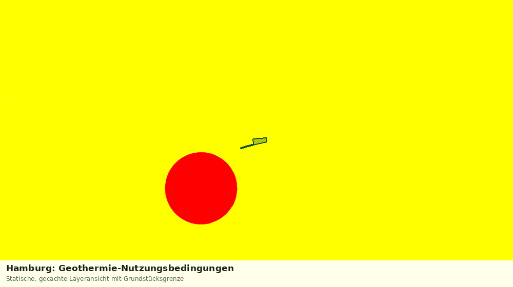 Statische Kartenansicht: Hamburg: Geothermie-Nutzungsbedingungen