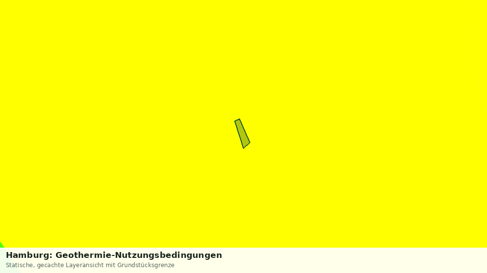 Statische Kartenansicht: Hamburg: Geothermie-Nutzungsbedingungen