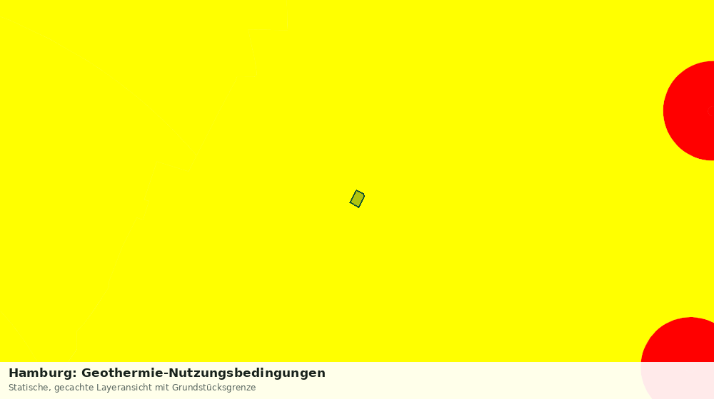 Statische Kartenansicht: Hamburg: Geothermie-Nutzungsbedingungen