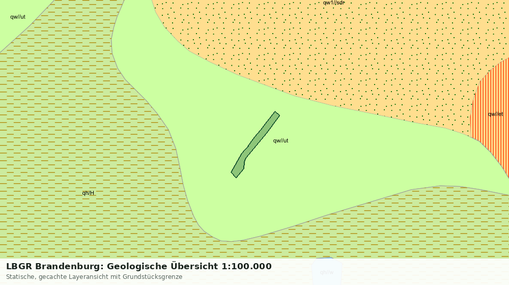 Statische Kartenansicht: LBGR Brandenburg: Geologische Übersicht 1:100.000