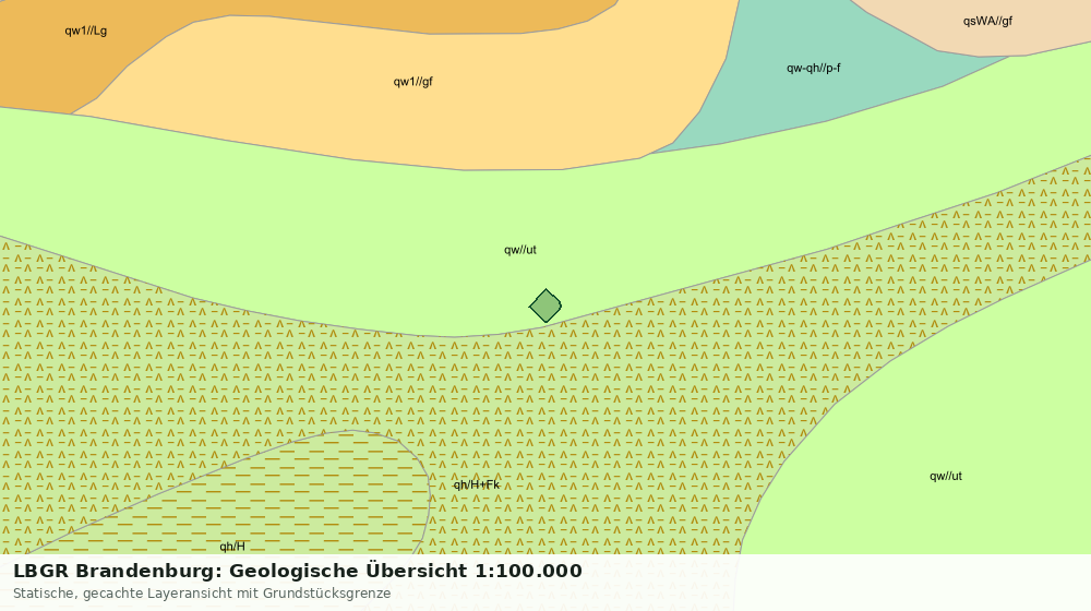 Statische Kartenansicht: LBGR Brandenburg: Geologische Übersicht 1:100.000