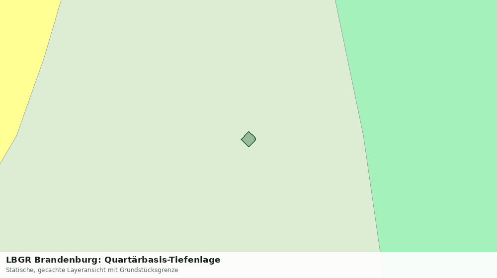 Statische Kartenansicht: LBGR Brandenburg: Quartärbasis-Tiefenlage