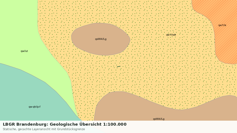 Statische Kartenansicht: LBGR Brandenburg: Geologische Übersicht 1:100.000