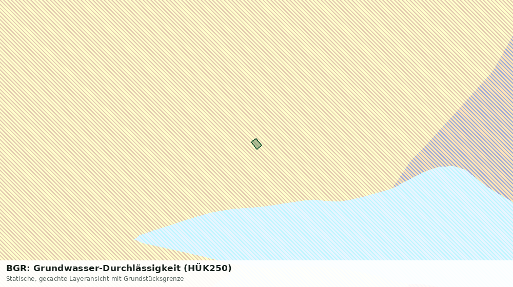 Statische Kartenansicht: BGR: Grundwasser-Durchlässigkeit (HÜK250)