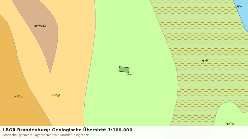 Statische Kartenansicht: LBGR Brandenburg: Geologische Übersicht 1:100.000
