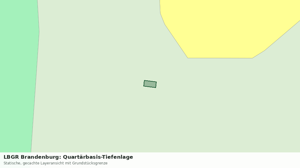 Statische Kartenansicht: LBGR Brandenburg: Quartärbasis-Tiefenlage
